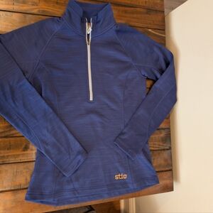 Stio Half Zip Pullover Company Logo